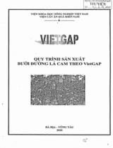 VIETGAP: Qui trình sản xuất bưởi đường lá cam theo VietGAP