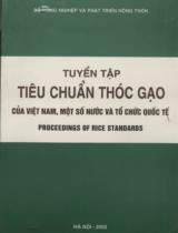 Tuyển tập tiêu chuẩn thóc gạo của Việt Nam, một số nước và tiêu chuẩn quốc tế