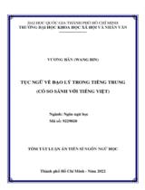 Tục ngữ về đạo lý trong tiếng Trung (có so sánh với tiếng Việt) / Vương Bân ; Người hướng dẫn khoa học : Nguyễn Công Đức, Trịnh Sâm
